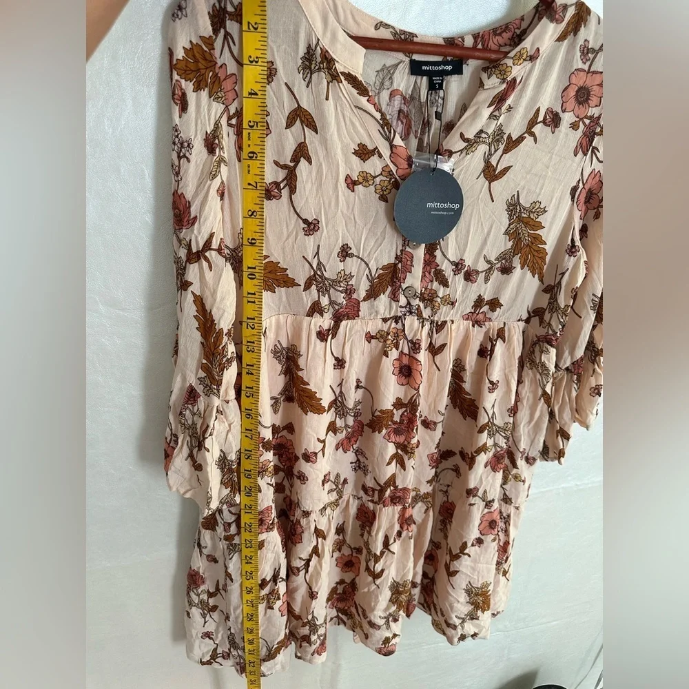 Mittoshop Pink and Orange Ruffled Tiered Sundress - Picture 11 of 12